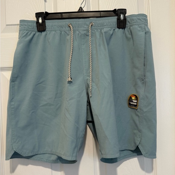 Vissla Solid Sets Stretch Swim Trunks Stone Blue Size Large. From The Buckle. - Picture 3 of 7